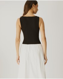 Atmos&Here - Amy Contrast Midi Dress