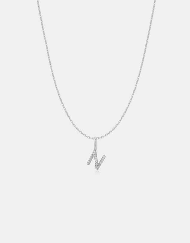 Ania Haie - Ania Haie Silver Letter N Initial Necklace