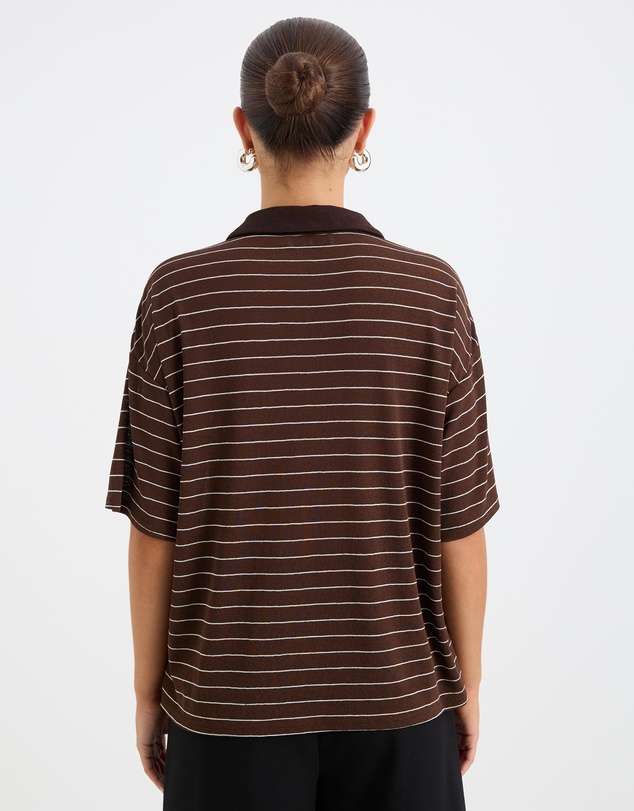 Calli - Estelle Stripe Polo Shirt