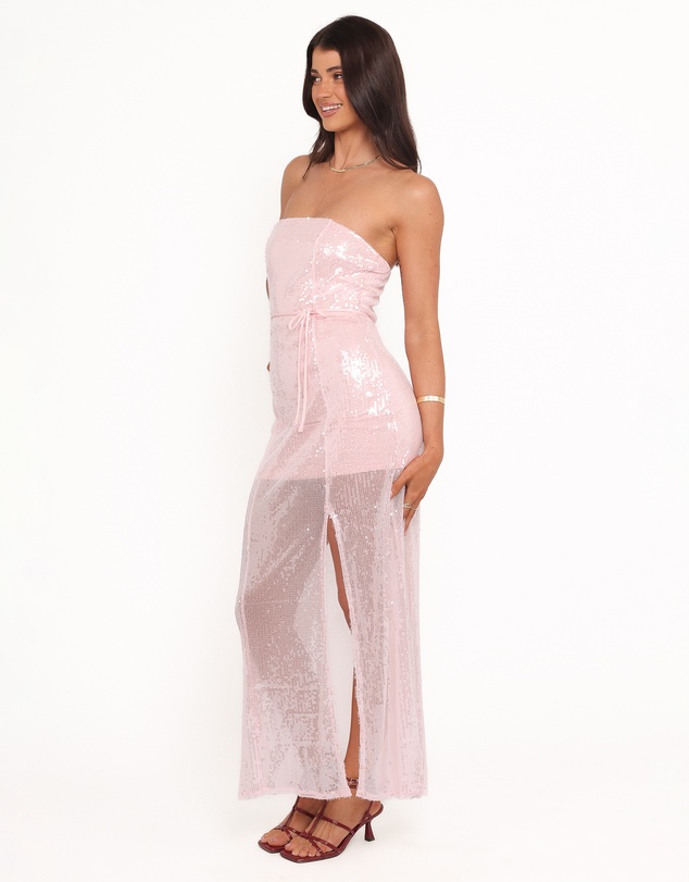 Petal & Pup - Liliane Maxi Dress - Pink Sequin