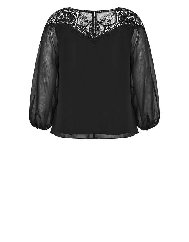 City Chic - Emilee Lace Shirt