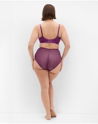 City Chic - Onyx Longline Contour Bra - Purple Iris