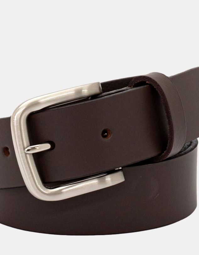 Buckle - Slate. Australian Made Buffalo Leather Belt. 35mm width.