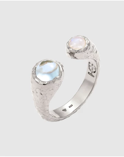 Haze & Glory - ICONIC EXCLUSIVE - Ring Aqua Moon 925 Sterling Silver