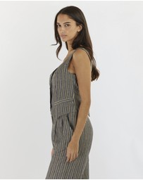 Amelius - Set Sail Linen Stripe Vest