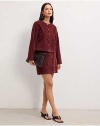 The Fated - Corina Suede Mini Skirt