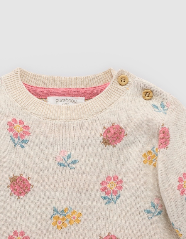 Purebaby - Ladybird Jumper -Kids-Babies