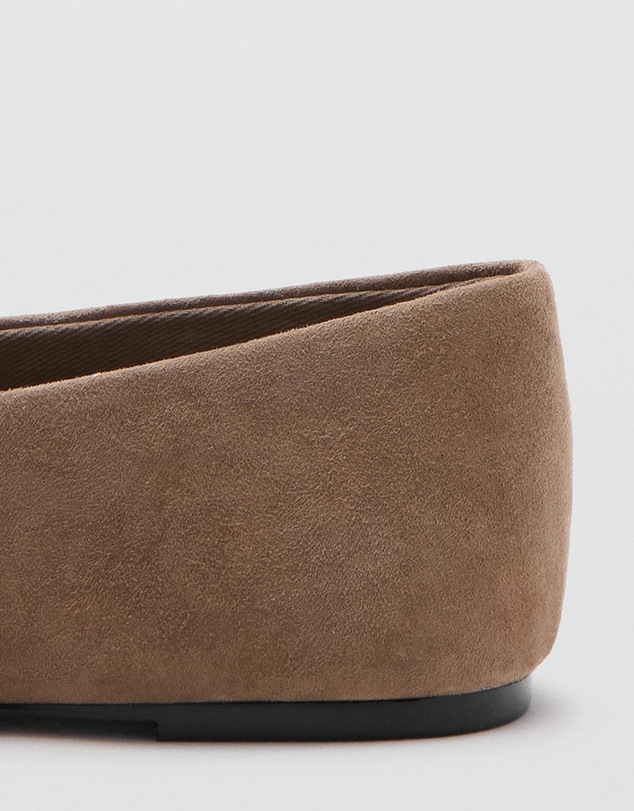 M.N.G - Suede Leather Ballet Flats