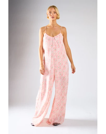 Glamorous - Loose-Fit Lace-Up Jumpsuit