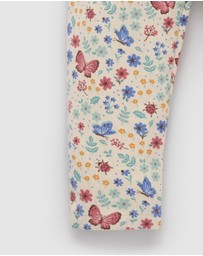 Purebaby - Butterfly Thick Pocket Leggings -Kids-Babies