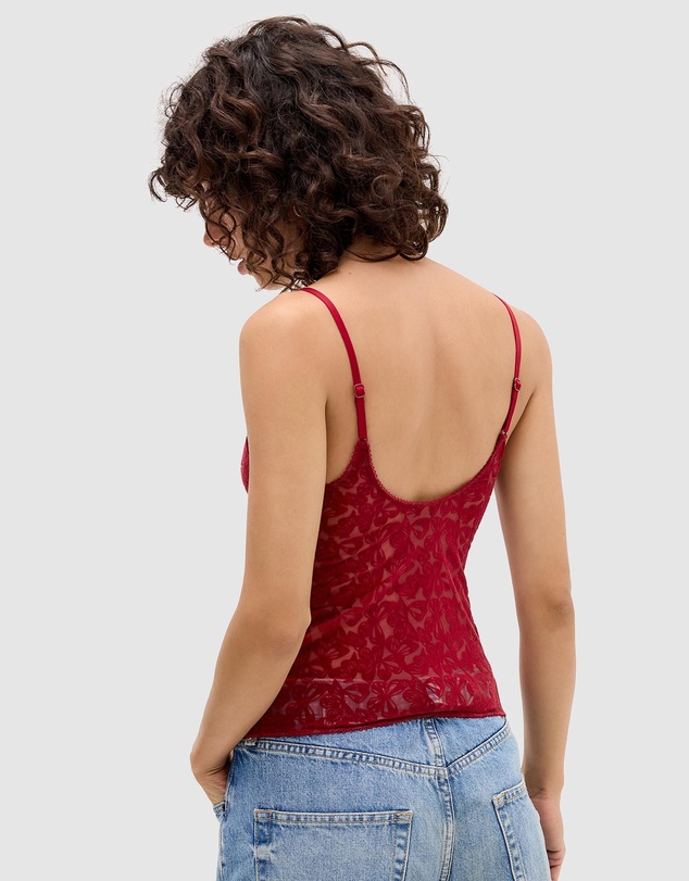 BDG By Urban Outfitters - Je T'Aime Flocked Cami