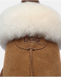 EVERAU - Australian Shepherd Ugg Waffle Platform Cow Suede Upper House Shoes