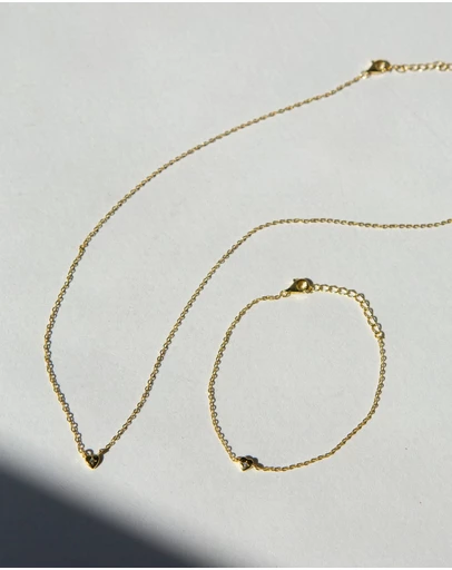 SAINT VALENTINE - The Mini Heart Duo Set - Gold