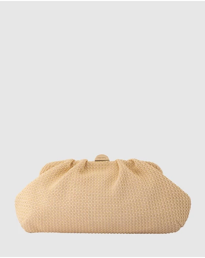 Olga Berg - Oriana Woven Clutch