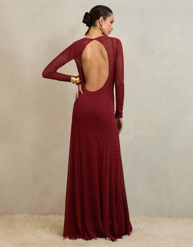REISS - ATELIER Ami Pointelle-Knit Maxi Dress