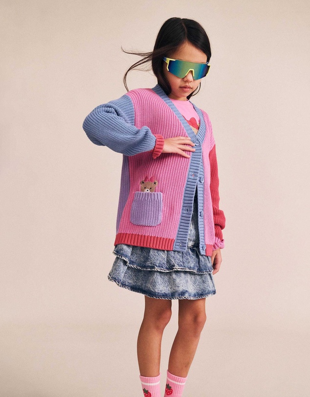 Huxbaby - Colour Block Huxette Cardigan - Babies-Kids