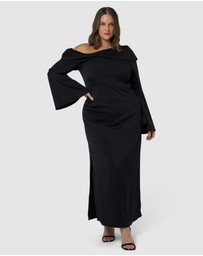 Pink Dusk by Curve Project - Say My Name Maxi Dress