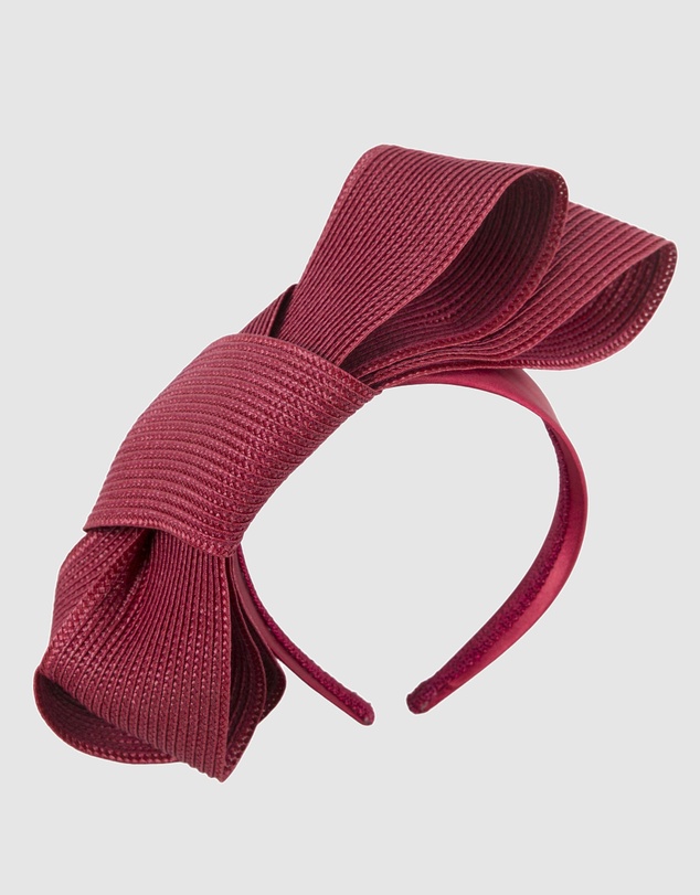 Max Alexander - Wine Bow Racing Fascinator