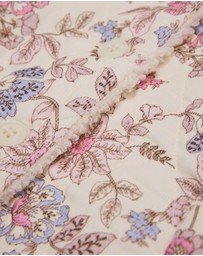 Country Road - Organically Grown Cotton Print Sherpa Lined Jacket