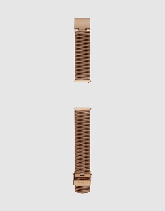 Fossil - Rose Gold-Tone Strap Bar - Ladies