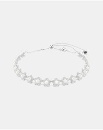 Swarovski - Ariana Grande X Swarovski Choker, Crystal Pearl, Round Cut, White, Rhodium Plated