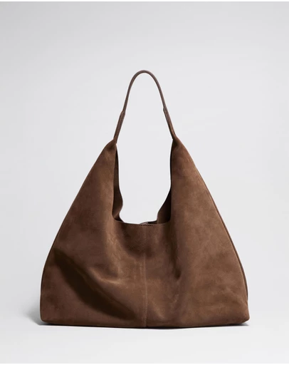 & Other Stories - Large Suede Tote - Brown