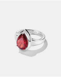 THOMAS SABO - THOMAS SABO Ring with Red Teardrop Zirconia Stone Silver