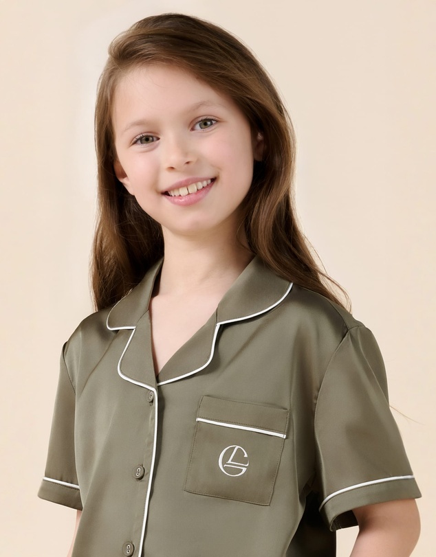 Gingerlilly - Mini Sonia Silky Satin Short PJ Set