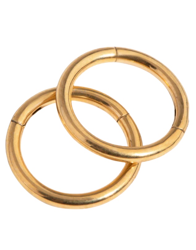 Lovisa - 24 Carat Gold Plated Surgical Steel Fine 8mm Sleeper Earrings