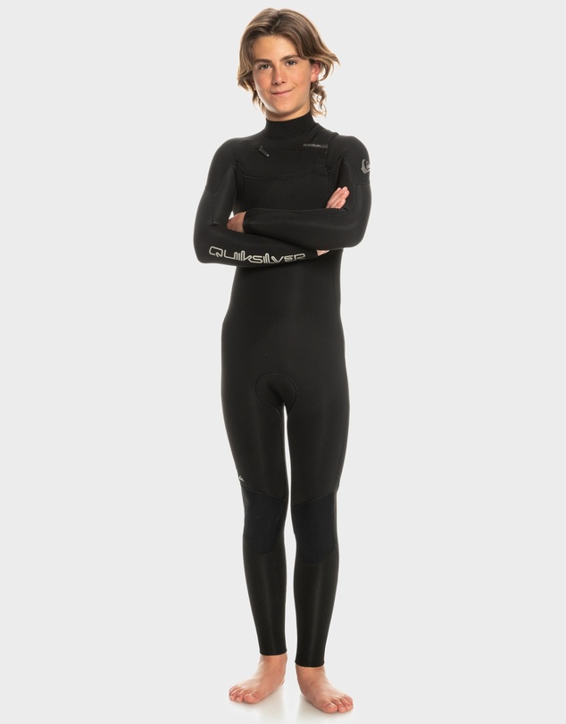 Quiksilver - Boys 8 to 16 4/3Mm Everyday Sessions Chest Zip Wetsuit