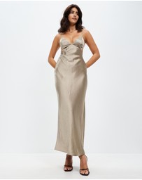 Third Form - Crush Bias Tri Midi Dress
