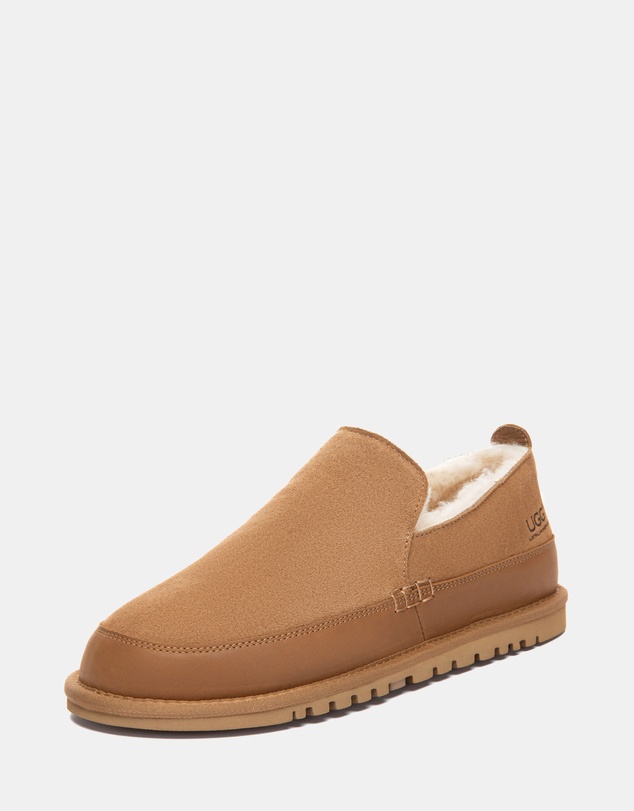 EVERAU - Australian Shepherd Ugg Frozark Cow Suede Upper Loafer Oxfords Flats