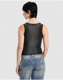 GUESS Originals - GUESS Originals Rhinestone Tank Top