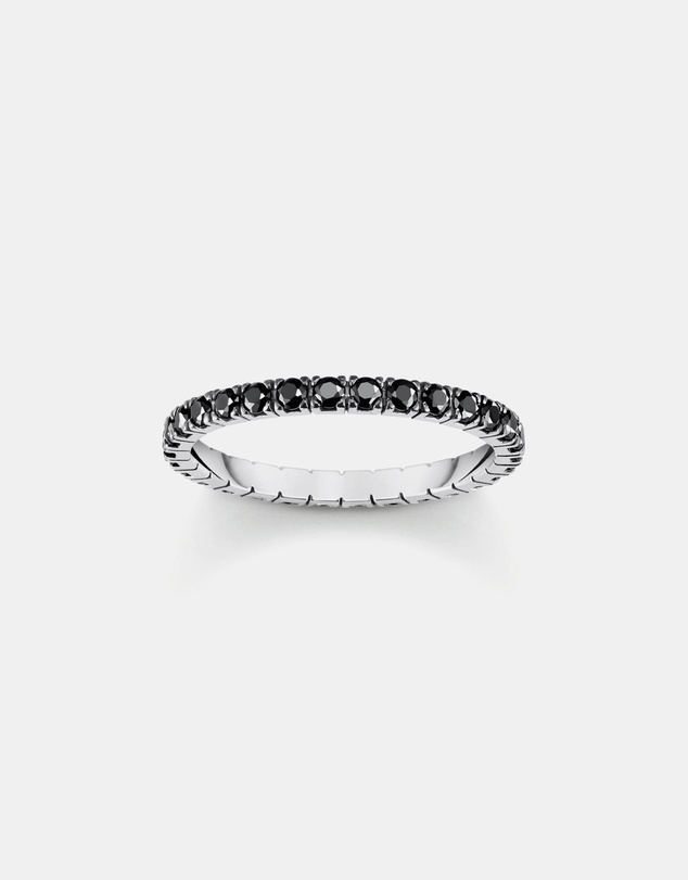 THOMAS SABO - Delicate Ring with black zirconia