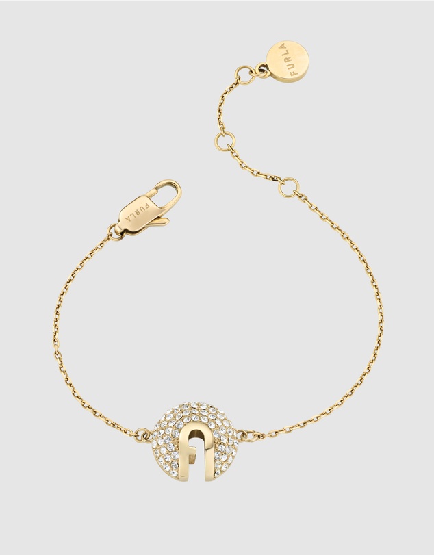 Furla - Furla Flow Crystal Pendant Gold-Tone Bracelet