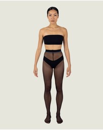 INSTOCK - Gravity — 30 Denier Sheer Glitter Back Seam Tights