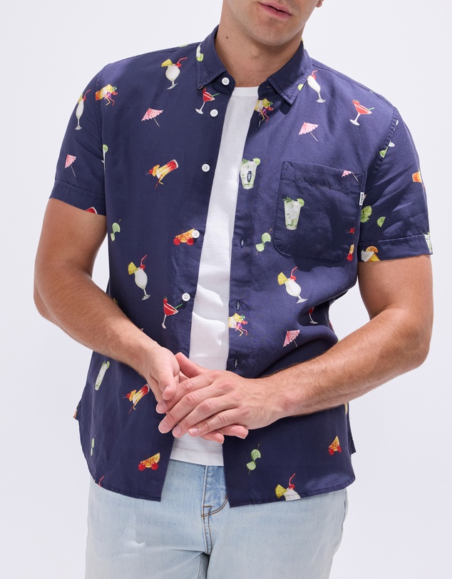 Marcs - At The Bar Linen Blend Shirt
