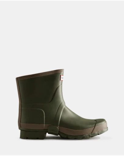 Hunter - Women's Gardener Short Boot Dark Olive/Clay