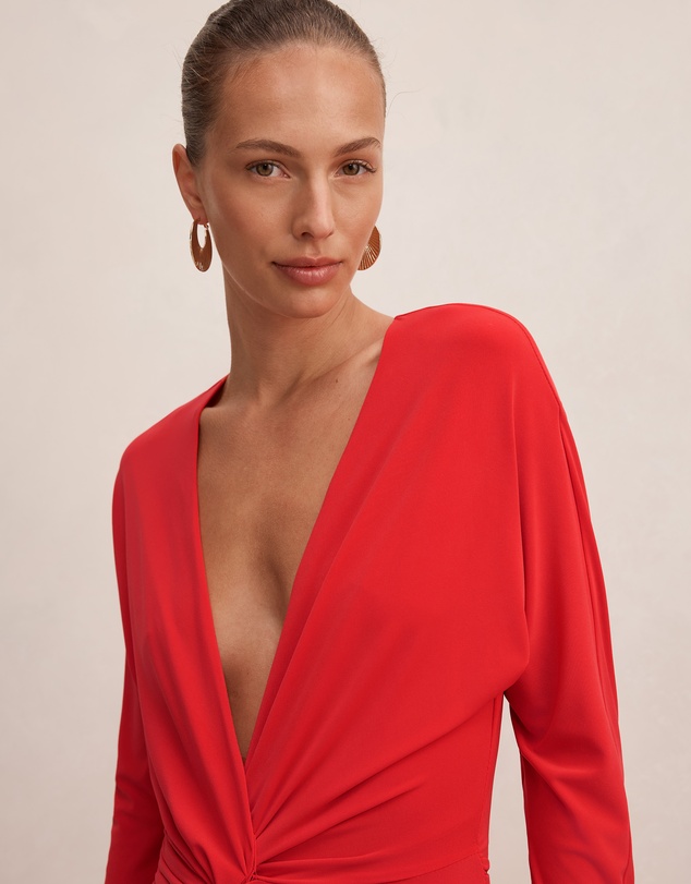 Forever New - Solana Draped Front Tie Maxi Dress