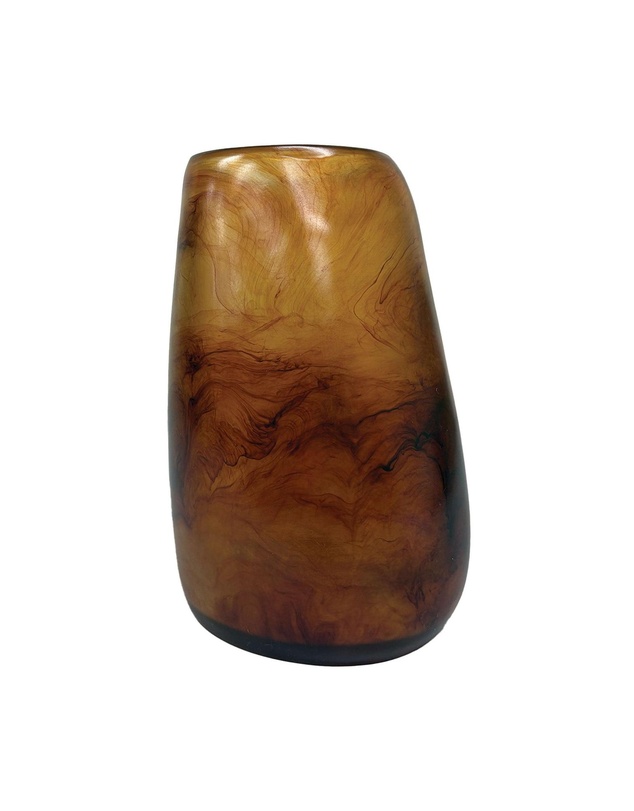 Urban Attitude - Urban Attitude RACH Large Vase Height 25.5cm, Width 17cm, Opening 6cm x 9cm - Dark Cocoa