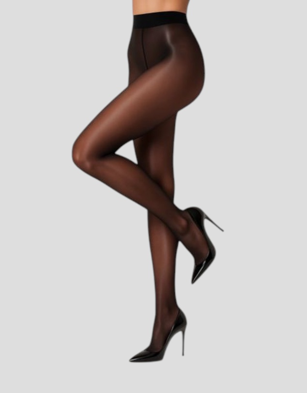 High Heel Jungle - 15 Denier Glazed Finish Tights- Luminous 2pack