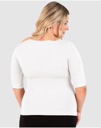 B Free Intimate Apparel - Maternity Bamboo Mid Length Sleeve Tee