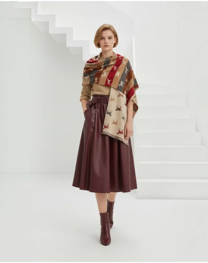 Mossée - Lily A Line Leather Skirt