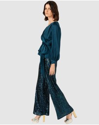 SACHA DRAKE - Sequin Palazzo Pant