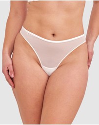 Bras N Things - Sexy Basics High Leg G String - Ivory