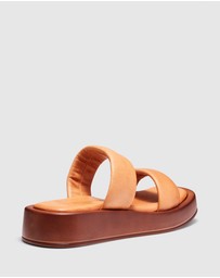Just Because - Sarita Leather Flatform Sandals