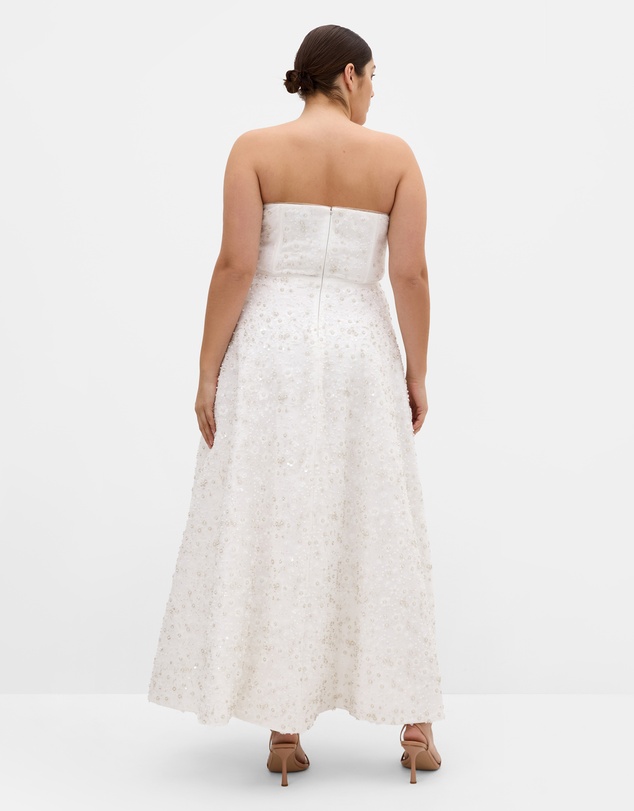City Chic - Magnetise Strapless Maxi Dress