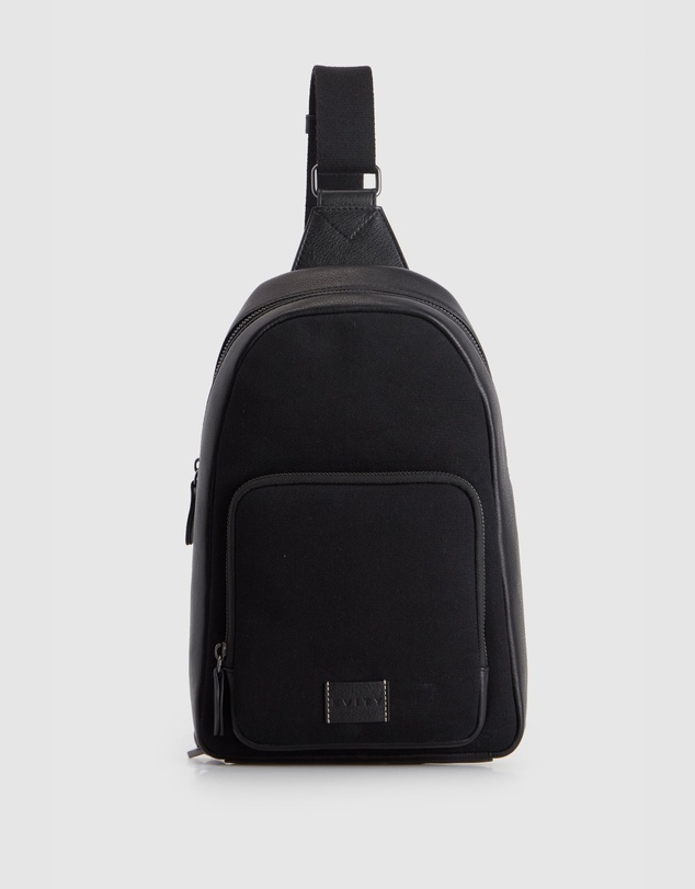 Evity - Owen Canvas/Leather Sling Bag
