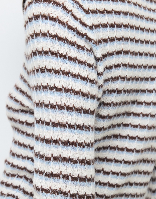 AERE - Baya Stripe Knit Top