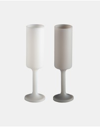 porter green - seff | silicone unbreakable champagne flutes